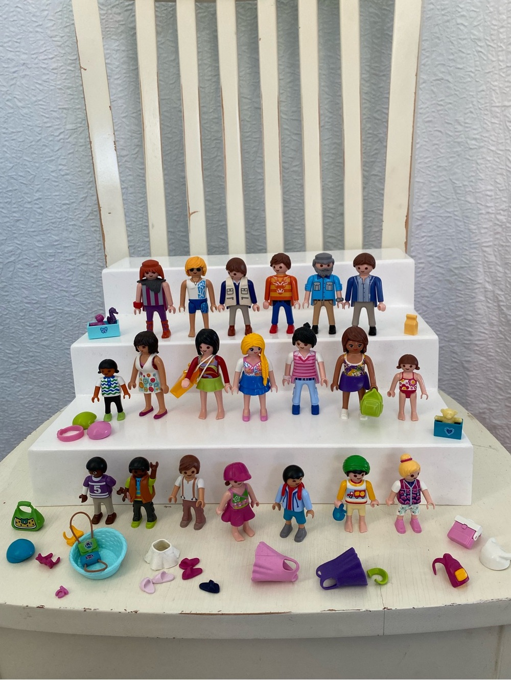 Playmobil Figures Women Men  Kids Figures Set Accessories clothes City Life